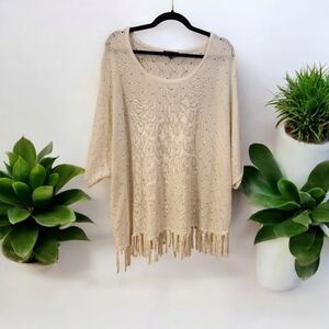 Notations Woman 3X Knit Poncho